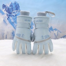 MJ21 남녀공용 방한장갑 스마트터치 카드수납 스포츠 스키장갑, 스카이-여성용, 1개