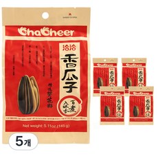 터보마켓 챠챠 오향 해바라기씨 양념맛 해씨 guazi 간식, 145g, 5개