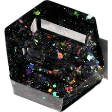 ARTD 아트디 레이쥬 반지 홀더, 1개, 헥사곤블랙(2홀)