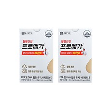 종근당건강 혈행건강 프로메가 알티지 오메가3 비타민D, 60정, 2박스