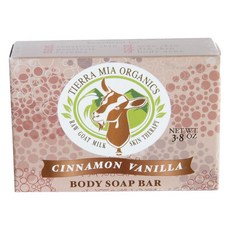 Tierra Mia Organics 로우 고트 밀크 스킨 테라피 바디 솝 바, 107.7g, 1개