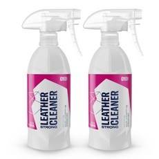 기온쿼츠 레더클리너 스트롱 500ml 자동차 가죽클리너 가죽시트세정제 차량 실내 세차, 2개