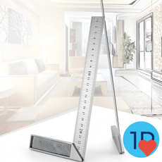 사무용품 30cm 목공용 목공 자 고정밀 스테인리스 직사각, 직각자 30cm