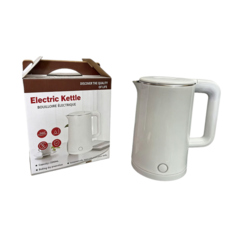 不鏽鋼雙層防燙快煮壺 24h保溫+900W快速沸騰+一鍵低音燒水 2.3L大容量 自動斷電, 2.3L白色電水壺, B99