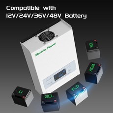 100A 12/24/36/48V MPPT 태양광 충전 컨트롤러 BateriaPower 99.5% 효율 패널 레귤레이터, 01 100A  Translation:  100암페어