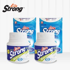 알프스스트롱 무설탕 자일리톨 금연 졸음껌 본품+리필, 2세트