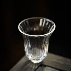 透明玻璃茶杯 日式品茗杯, 1個, 菊瓣紋玻璃杯,200mL以下