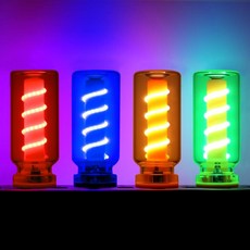 자동차용 USB 조명 4개의 레트로 자동차 실내 조명 세트 C 어댑터 - 빈티지 터치 가능한 LED 앰비언트 자동차 가정 및 파티용 미니 장식 레드 블루 옐로우 그린, Red+Blue+Yellow+Green)