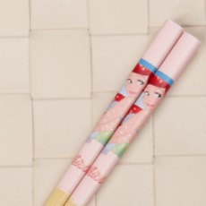 대나무 어린이 젓가락 5개입 유아 식기 나무 식사도구, 1개, 상세페이지 참조, 디자인 색상임의배송