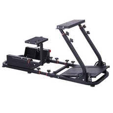 레이싱게임 시뮬레이터 휠 컨트롤러 모니터 브래킷 풀세트 운전게임 거치대 시트 스탠드 운전, D. 앞+뒤 스트랩+핸드브레이크