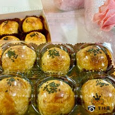 不二糕餅 蛋黃酥禮盒 (傳統手工/層次酥鬆/蛋黃香氣), 1g, 6個