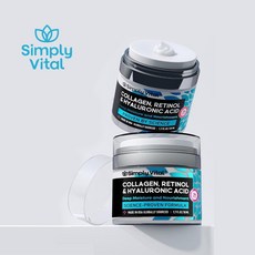 Simply Vital 膠原蛋白 視黃醇 透明質酸保濕頸霜, 1個, 一盒50ml