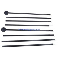 1Pc 5 섹션 1.6/2M 알루미늄 합금 조정 가능한 대피소 천막 지원 극 접이식 해변 캐노피 텐트 폴 대피소 방수포