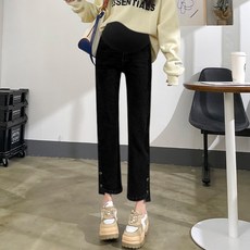천하오 슬림핏 임산부 청바지 옆 트임 E130
