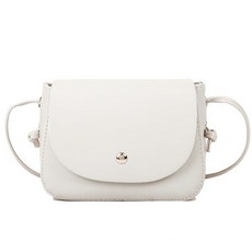 [ 1071311 ] 지엔클라우드 마그네틱 버튼과 지퍼가 달린 여아용 사각 크로스바디 숄더백 캐주얼 사첼백 화이트, 1개