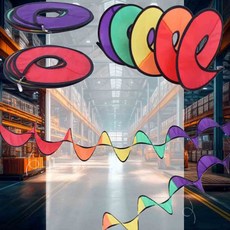 레인보우 스피너 캠핑가드 캠핑소품 운동회 스피너가드 회오리 장식용품