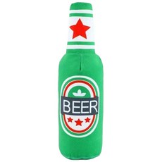 寵物發聲毛絨玩具 - 趣味啤酒瓶造型，柔軟舒適，安全無毒, 詳見商品包裝, 1個