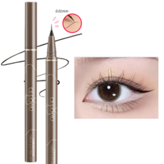 제니로이드 초초슬림 아이라이너 0.01mm 초정밀 펜슬 워터프루프 번짐방지 초보자용 얇은 아이라인, 1개, 01# 리치 블랙