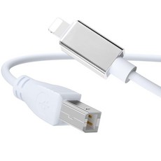 멜로오디오 라이트닝에서 MIDI 케이블 USB 2.0 타입 B OTG 고속 연결기 키보드 오디오 인터페이스 마이크로폰 5피트, MeloAudio 5 피트