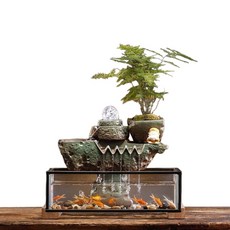 創意迴圈生財桌面魚缸, 時來運轉魚缸財神, 1套