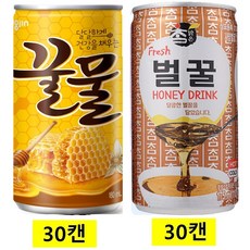 참맑은벌꿀캔 + 웅진꿀물캔, 60개, 175ml