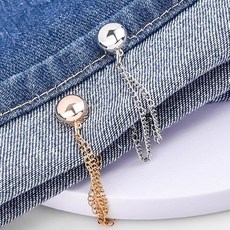 바지 밑단 고정 자석 바지기장 줄이기 체인 DD-12836 npi*07601Ns, 블랙, 블랙