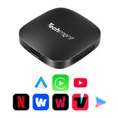 테크먼트 로드프리PRO 무선 카플레이 안드로이드오토 올인원 동글 OTT 앱 다운 가능, TS20