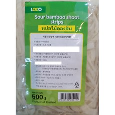 태국 Loco 로코 수어 뱀부슛 죽순채 Sour Bamboo shoot strips 500g worldfood, 1개