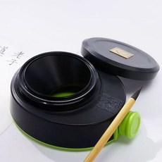 캘리그래피 먹물통 무세척 휴대용 블랙 벼루 붓글씨, .개