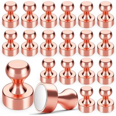화이트보드용 WUDIME 12Pcs 강력 자석 냉장고 자석 냉장고 주방 사무실 교실 사물함용 소형, Rose Gold, 20 Pack