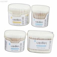 나무이야기 순면 원터치 회오리 면봉 위생용품 귀청소, 1개, 1개입