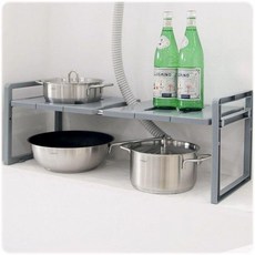 싱크대정리 선반(1200) 주방선반 공간활용 부엌정리, 화이트, 1개