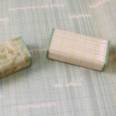 낮은 대나무 베개 목침 건강 경추목 통풍 쿨링, 청대나무베개