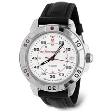VOSTOK | Komandirskie 러시아 육군 사령관 클래식 밀리터리 기계식 손목 시계 | 패션 | 비즈니스 | 캐주얼 남성용 시계 | 171 시리즈 431171 가죽