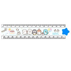 모닝글로리 캐릭터 겹자 30cm 랜덤, 1개-블루