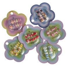 베리풀스톤네일 붙이는 셀프 네일아트 6종세트 어린이 네일팁 어린이풀스톤 네일아트, 1개