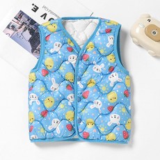 K 韓版輕薄款兒童背心 可愛卡通圖案 男女小童保暖馬甲