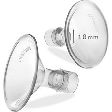메델라 펌프와 호환되는 19mm 타원형 플랜지 실드 스타일 펌프용 교체 부품 심포니 스윙 맥시 하모니 및 퍼스널핏 플렉스-유방 펌프 액세서리, 18mm Regular