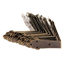 빈티지 가구 부속품 나무 상자 코너 보호대 꽃 브래킷 장식 20 개 124, 110x26mm 20pcs