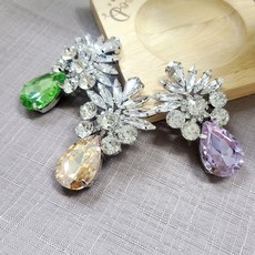 보석모티브 N-034, 금도금, 바이올렛, 1개