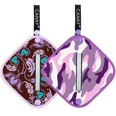 여성 하이킹 캠핑용 소변기 2팩 화장실 하이킹용 솔루션 재사용 가능한 흡수성 냄새 위생적 화장지 대체품, Camo_Lotus