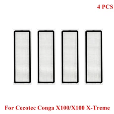 호환 Cecotec Conga X100/X100 X-Treme 로봇 진공 청소기 천호환 4층 여과 시스템 먼지 봉투 HEPA 필터, 22 13