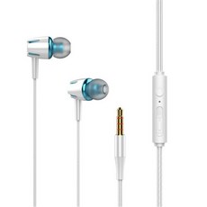 ZNS-B9 인 이어 헤드폰 3.5MM 커널형 이어폰 ~, 화이트+골드