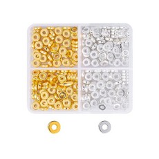 4칸 스페이서 비즈부자재 200pcs 400pcs 구슬 스페이서 비즈공예 스트랩, 1개, 4칸 비즈부자재 #08