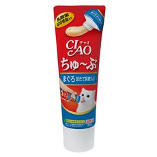 INABA CIAO 啾嚕乳酸菌肉泥膏, 80g, 1個, CS-152鮪魚+干貝