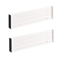 바이빈 길이조절 서랍 정리 책장 칸막이, 2개, 화이트 L