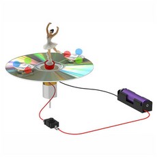 뉴 전동 자이로 팽이 CD 위의 발레리나(일반형)-DHB