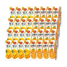 델몬트 드링크 망고 + 오렌지 190ml 32개 (혼합), 1세트