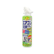 日本EARTH地球製藥 NextPlus 免水洗冷氣清潔劑420ml-清新森林綠(水刀式強效 空調室內機保養 冷氣濾網中性防塵), 1個