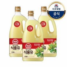 [사조대림] 해표 식용유(콩기름) 1.8L x3병, 3개